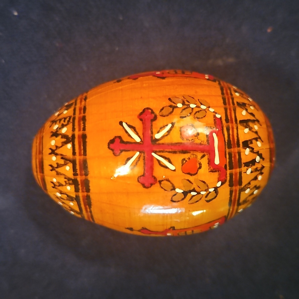 12 Alibaster Marble & Wood Hand Carved And Painted Eggs  5 Wood 7 Marble - Picture 11 of 16